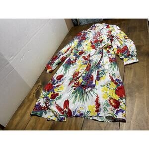 Brooks Brothers Floral Wrap Dress in Crepe Size 4
